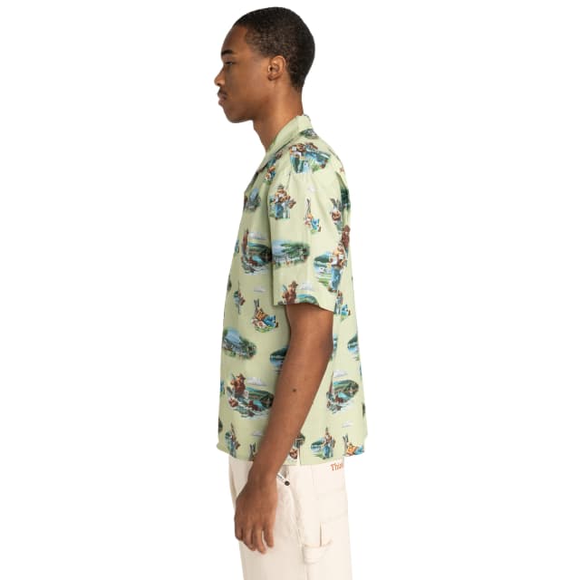 Detalle de Element Camisa de hombre SBXE Camp Element (manga corta, 100% algodón)