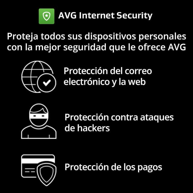 Detalle de AVG Internet Security 2026 1 Año para 10 dispositivos