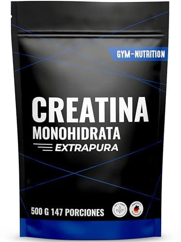 Detalle de Gym Nutrition Creatina Monohidratada Extrapura 500 g (147 porciones) 100% vegana