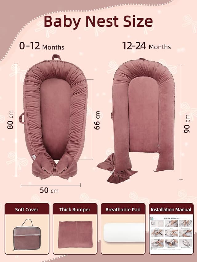 Detalle 2 de EAQ Baby Nest Pod for Newborn 0–12 months