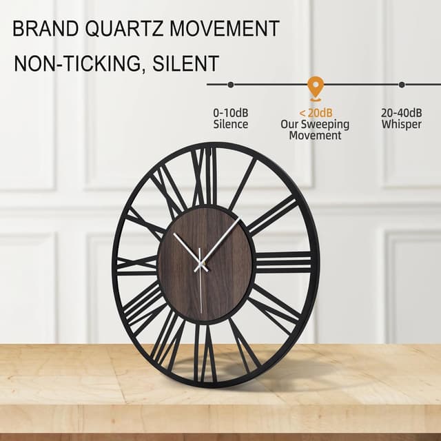 Thumbnail 3 de Mee 2ou Reloj de Pared Vintage & Moderno 🕰️ - 34 a 80 cm para salón, cocina u oficina