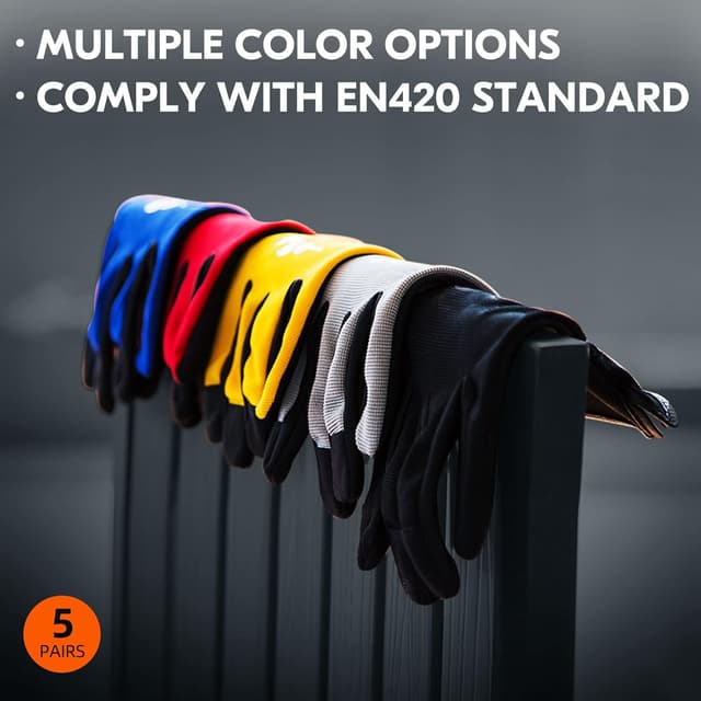 Thumbnail 2 de Vgo... 5Pairs Touchscreen Work Gloves for Gardening 👷♂️⛳