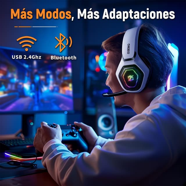 Thumbnail 3 de Ozeino Cascos Gaming Inalámbricos 30h