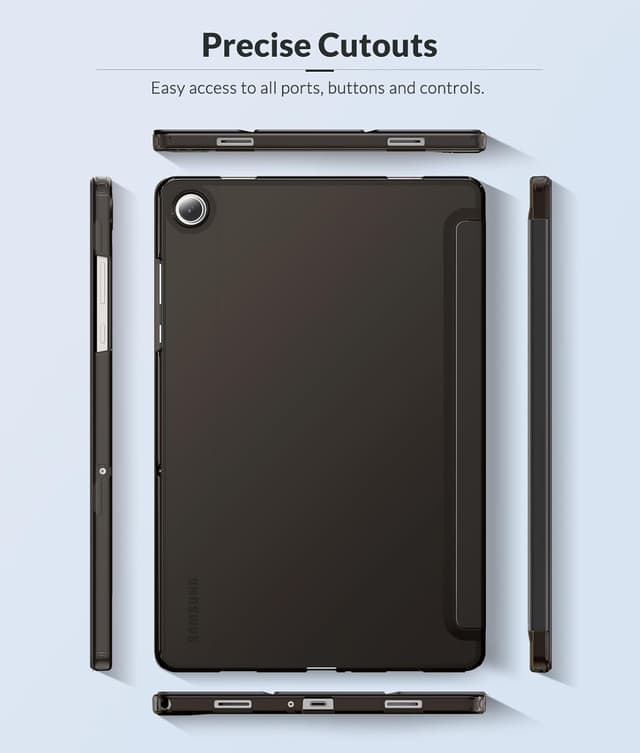 Detalle de MoKo Custodia Protettiva per Samsung Galaxy Tab A11+ 11" (2025) / Tab A9+ 11" (2023) con supporto, TPU e PU, nero