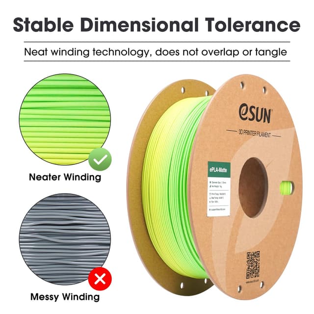 Thumbnail 1 de eSUN Matte Rainbow PLA 1,75 mm