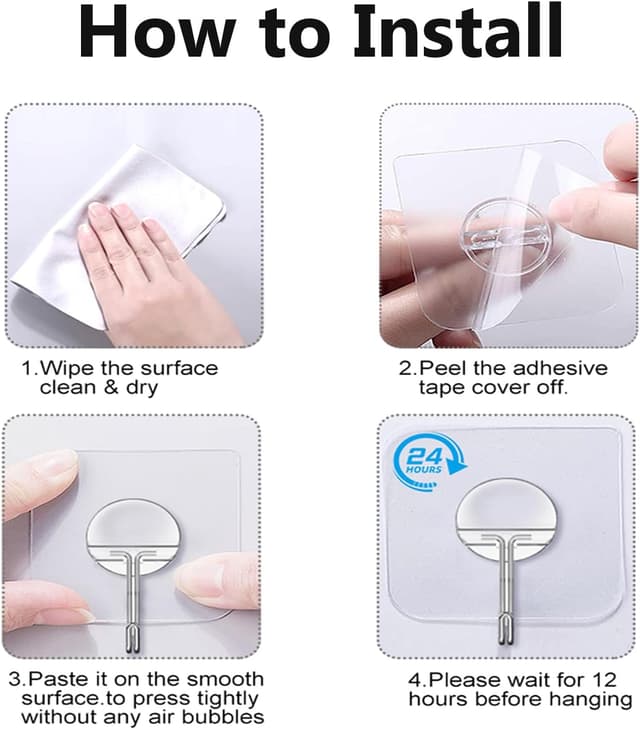 Thumbnail 5 de Adhesive Hooks 12-Pack ⚙