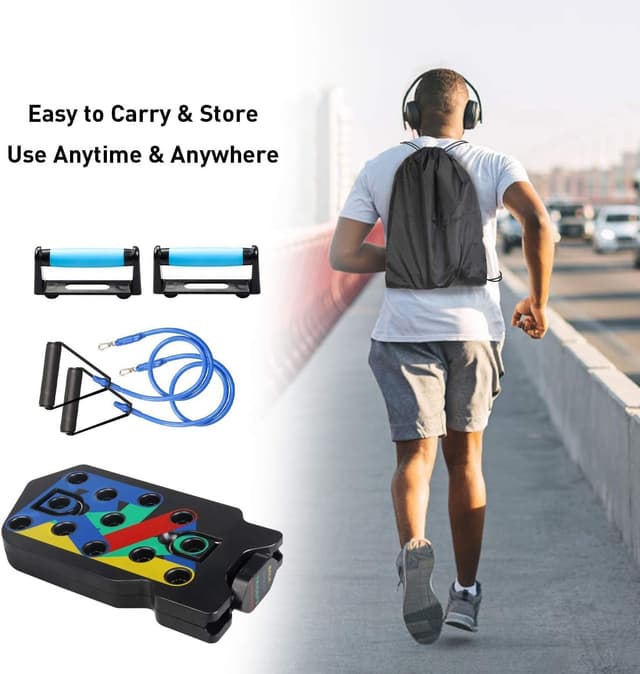 Detalle de Daxiongmao 20 in 1 Press Up Board with Resistance Bands