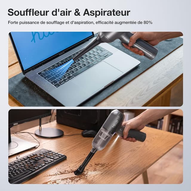 Thumbnail 4 de MECO ELEVERDE 4 en 1 Aspirateur 18KPA pour voiture