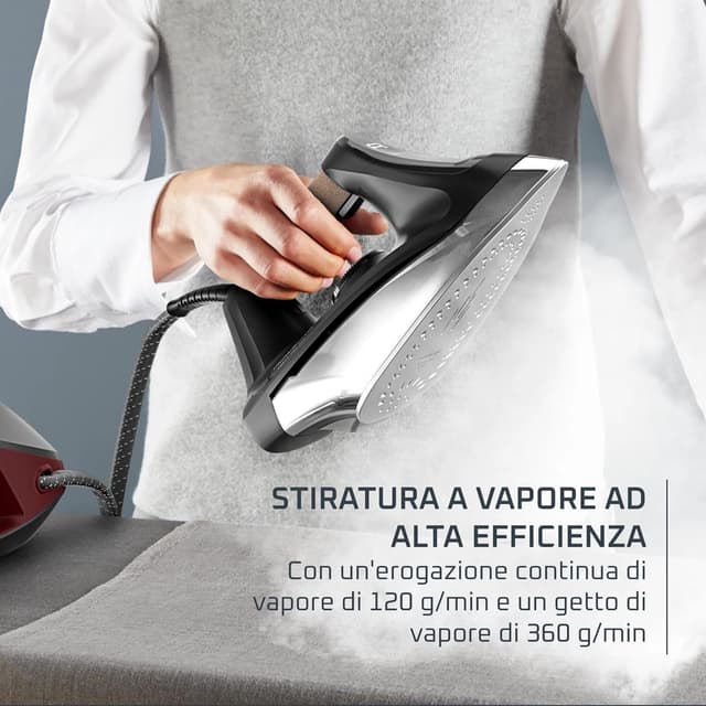 Detalle 2 de Rowenta Force Pro 350 Ferro con generatore di vapore VR7443: stiratura rapida e potente