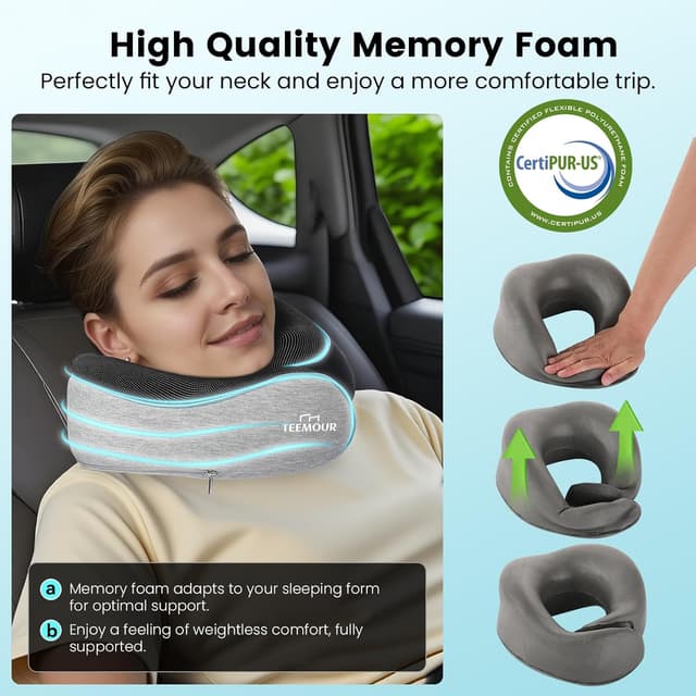 Thumbnail 3 de Teemour Travel Neck Pillow for Airplanes