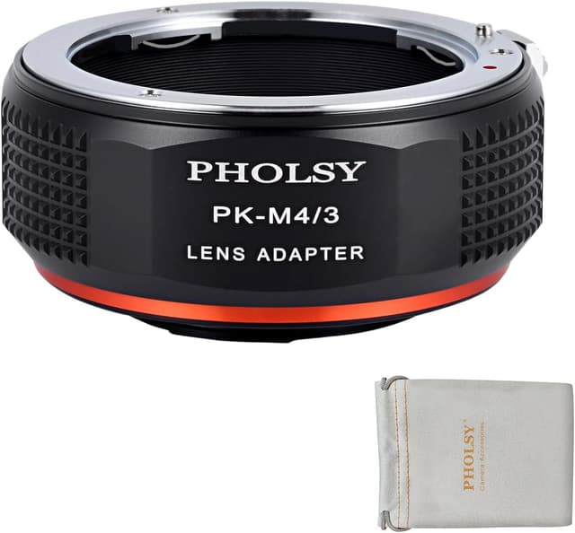 Detalle de PHOLSY Objektivadapter PK auf MFT (PK-M4/3) für Pentax K PK-Objektive an Micro-Four-Thirds Kameras