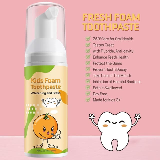 Thumbnail 6 de Dentifricio Schiuma Bambini mirtillo per spazzolino a U 🪥