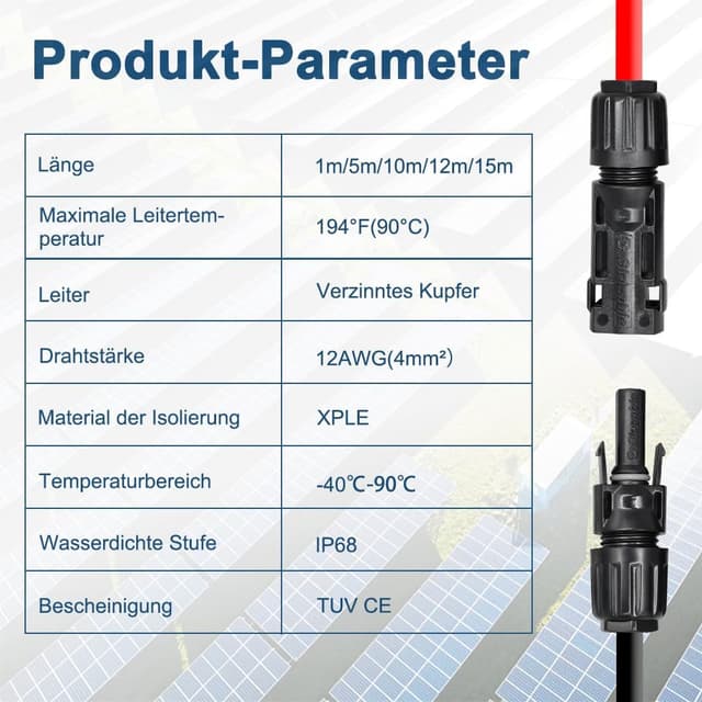 Thumbnail 5 de Slocable Solarkabel Verlängerung 4 mm², 1 m
