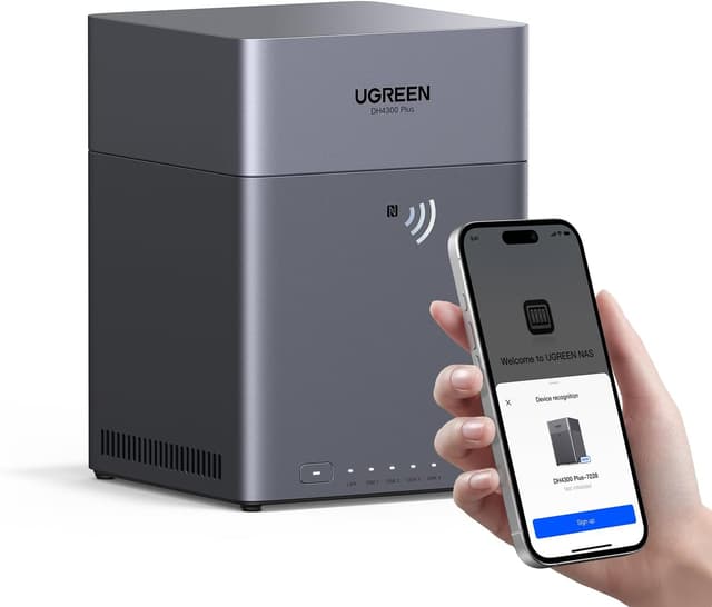 Imagen de UGREEN NAS DH4300 Plus 4-bay NAS, 120 TB support en OfertitasTOP