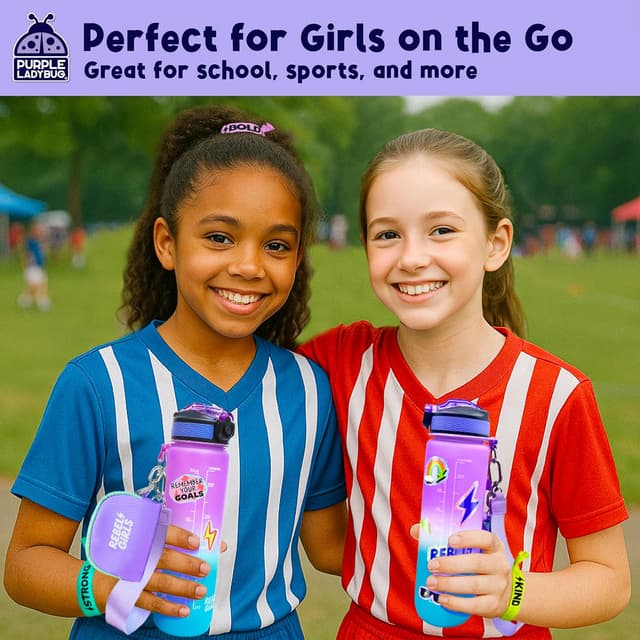 Detalle de Purple Ladybug Rebel Girls bottle kit 1000 ml