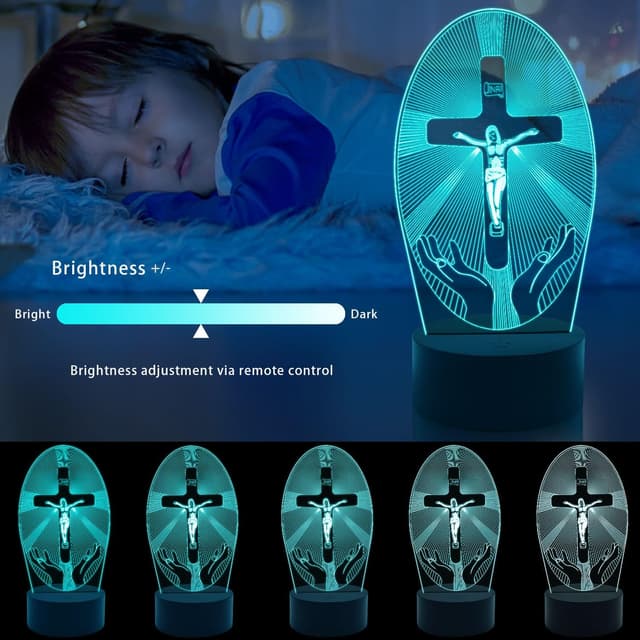 Detalle de Gesù Croce luce notturna LED 16 colori