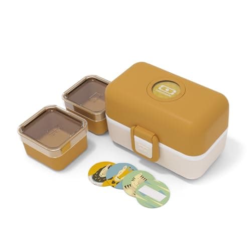 Imagen de monbento MB Tresor Moutarde – boîte repas enfant 3 compartiments ⚙ en OfertitasTOP
