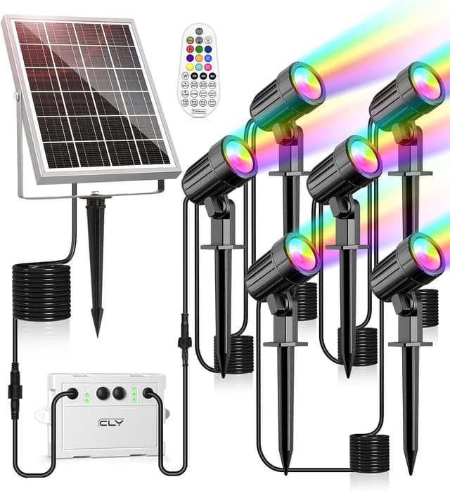 Imagen de CLY Luces Solares Led Exterior RGB 6000mAh en OfertitasTOP
