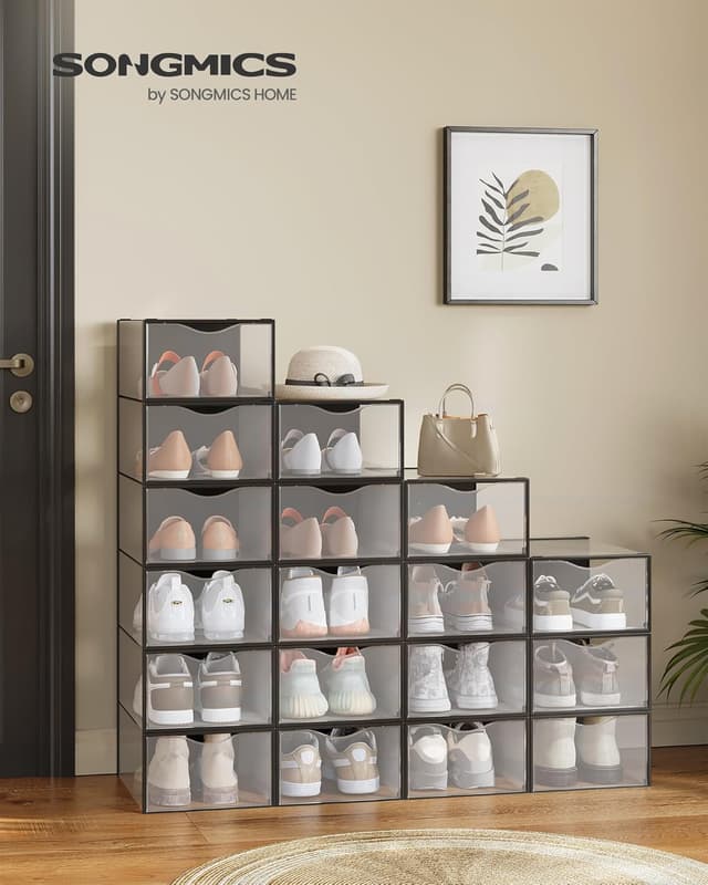 Thumbnail 1 de SONGMICS Scatole Contenitori Scarpe 18 pezzi 33,2x23x14,5 cm
