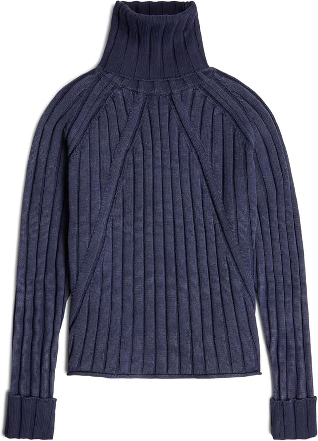 Detalle 2 de G-Star Washed Loose Turtle Knit: felpa donna comoda e dallo stile originale