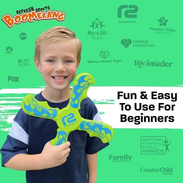 Detalle de Fun Boomerang — Easter Basket Stuffers for Kids (Soft EVA Foam Boomerang Gift)
