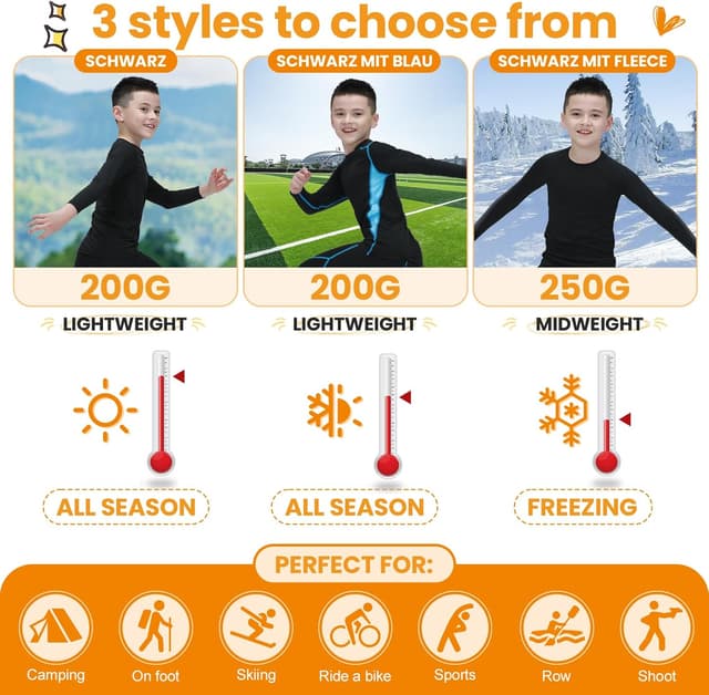 Thumbnail 4 de Leeboom Thermounterwäsche Kinder Thermohose 95% Polyester