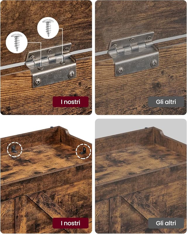 Thumbnail 6 de VASAGLE cassapanca LSB060T01, pouf 100 kg