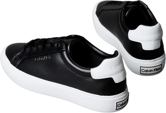 Detalle 2 de Calvin Klein Women’s Lace-up Leather Cupsole Trainers