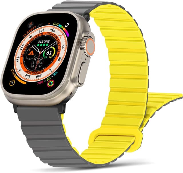 Detalle de Tasikar Thin Silicone Magnetic Loop 49mm for Apple Watch