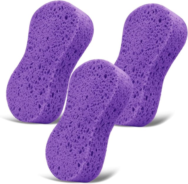 Detalle de 3-Pack Large Natural Cellulose Sponges 7.68in