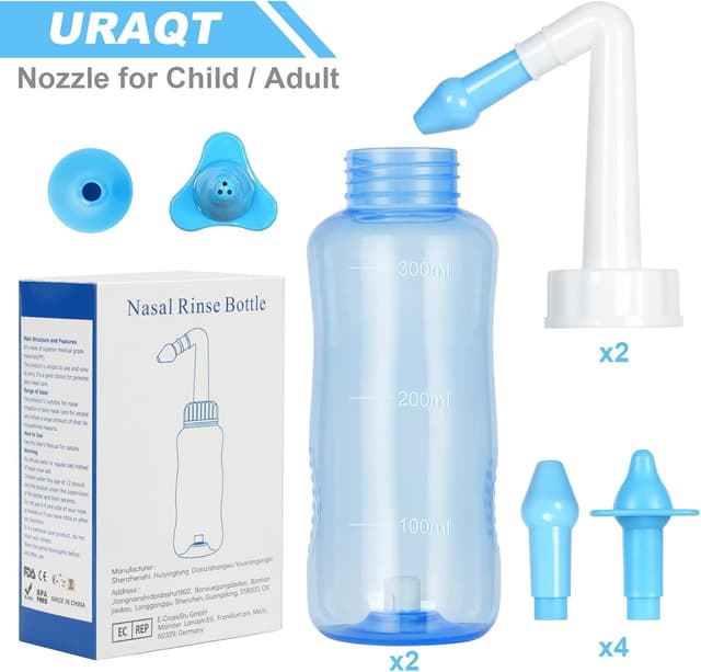Thumbnail 5 de URAQT Neti Pot 300ml per lavaggio nasale