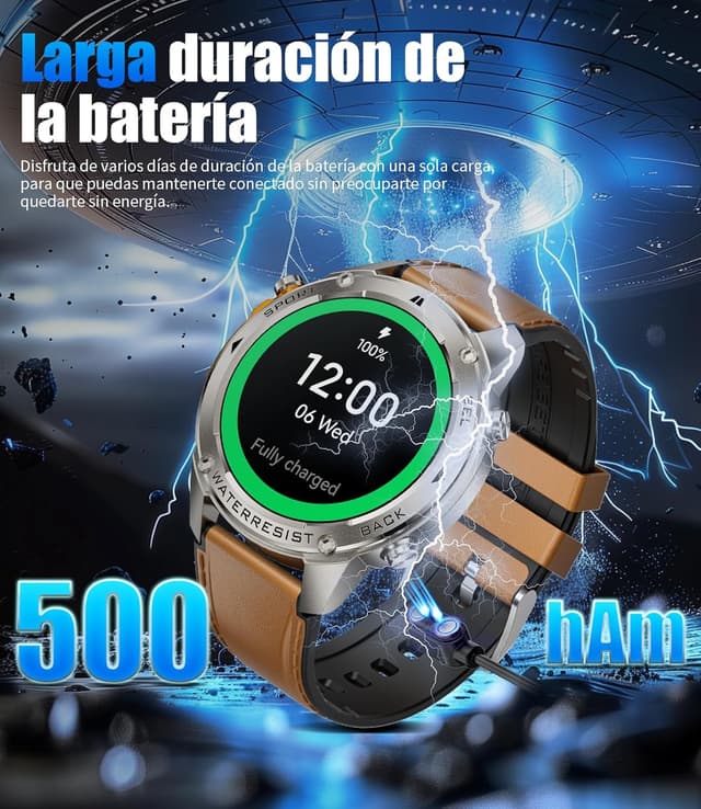 Thumbnail 2 de ESFOE Reloj Militar Hombre con GPS y 170+ Modos