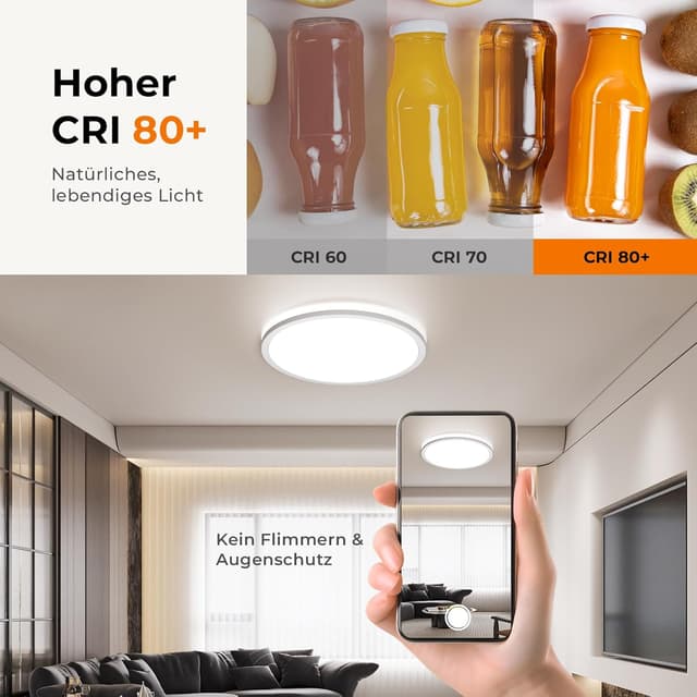 Thumbnail 4 de Matane Deckenlampe LED rund Ø22 cm, 18W