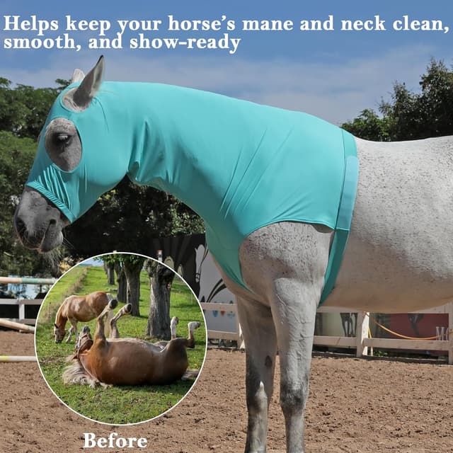 Thumbnail 4 de Horse Stretch Hood with Zipper Large