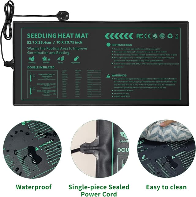 Thumbnail 1 de AUPETEK Plant Heat Mat 25x52cm