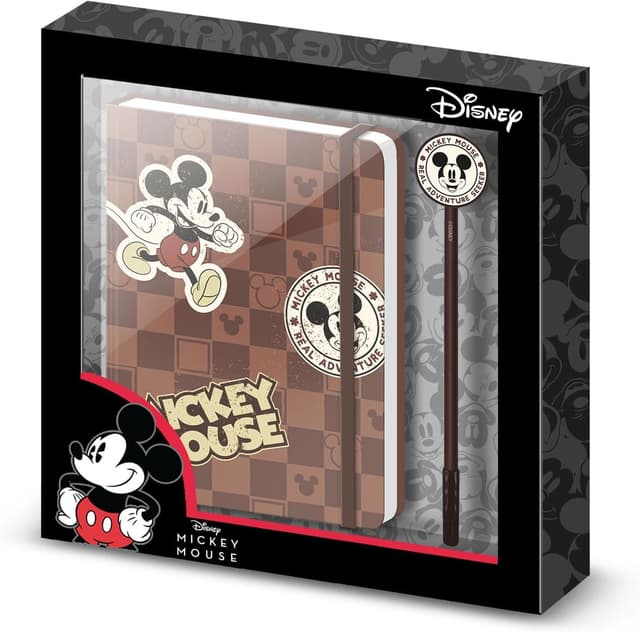 Detalle de Disney Mickey Mouse Journey Caja regalo con diario y bolígrafo