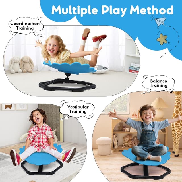 Detalle 2 de Kids Sensory Spinning Chair 90KG