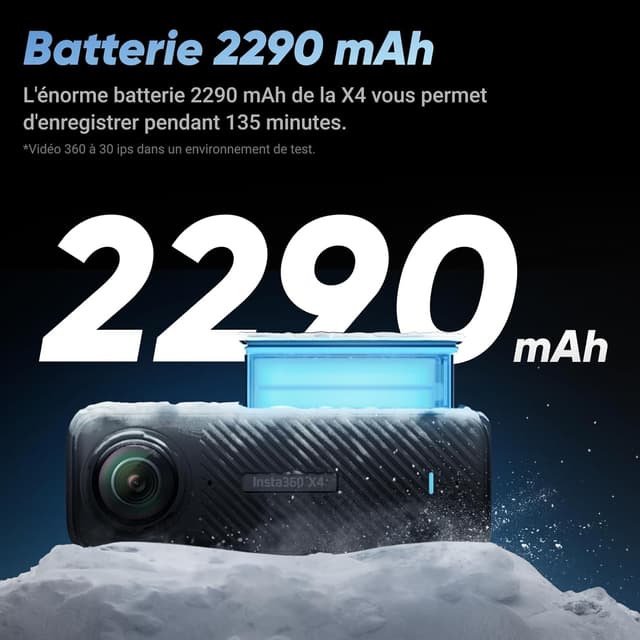 Detalle 1 de Insta360 X4 8K étanche, stabilisation 360°