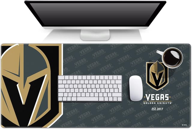 Detalle de YouTheFan NHL Officially-Licensed Logo Series Desk Pad (Water & Stain Resistant) with Non-Slip Rubber Backing