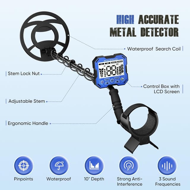 Detalle 2 de Metal Detector professionale 5 modalità IP68