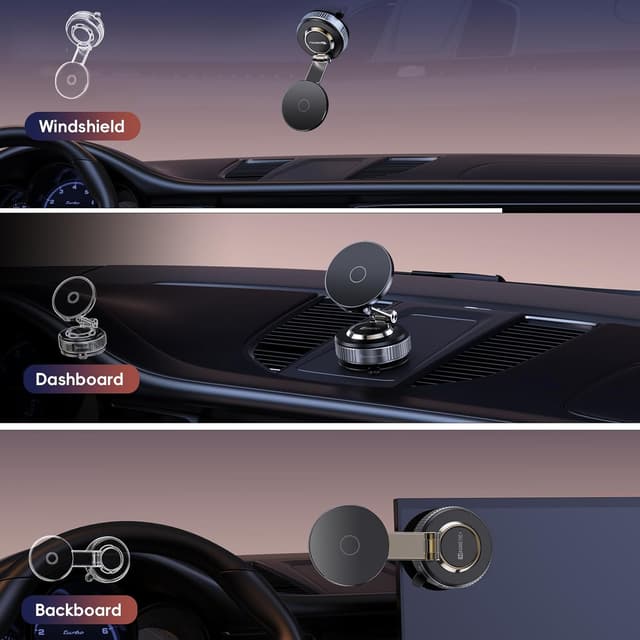 Detalle de Magnetic Phone Holder 2026 360°