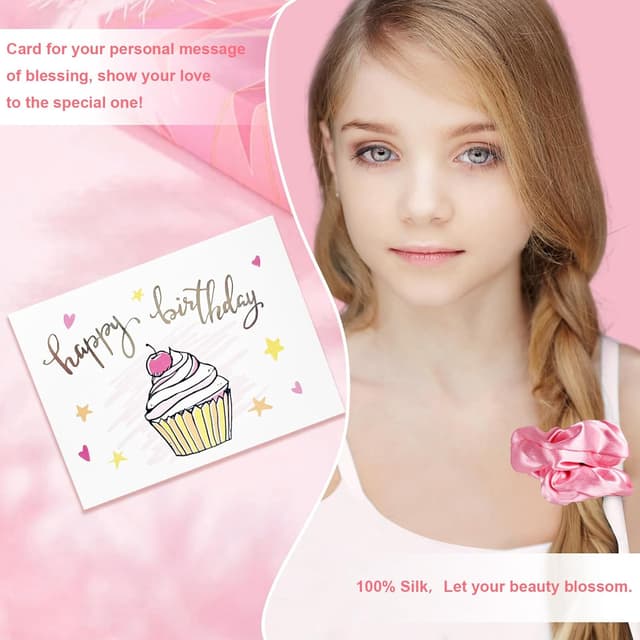 Thumbnail 6 de Awfrky 8 Year Old Girl Birthday Gift Set (7 pieces) with 25oz tumbler, pearl necklace, and more