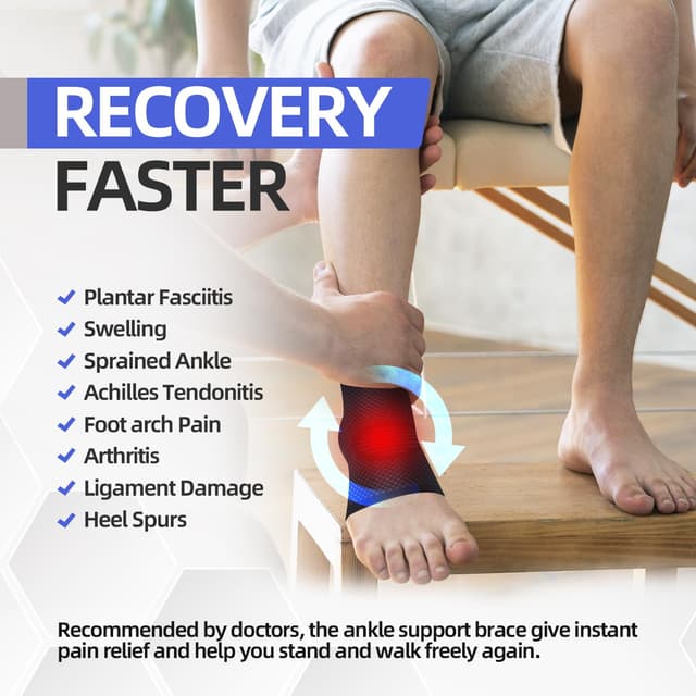 Detalle 1 de Cavigliera compressiva per tendine d’Achille S