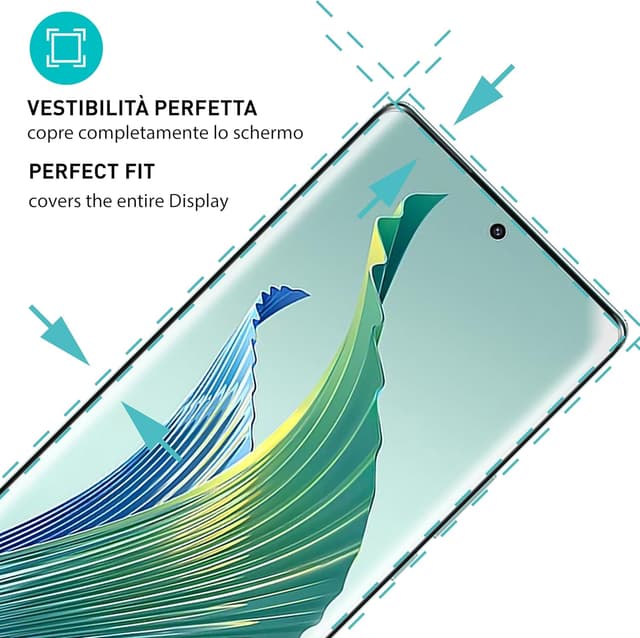 Detalle 2 de smartect Pellicola protettiva TPU per Honor Magic 5 Lite (2+2 pezzi) per display e fotocamera