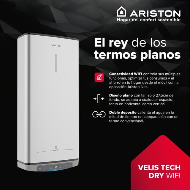 Detalle 2 de Ariston VELIS DRY WIFI termo eléctrico 50 litros
