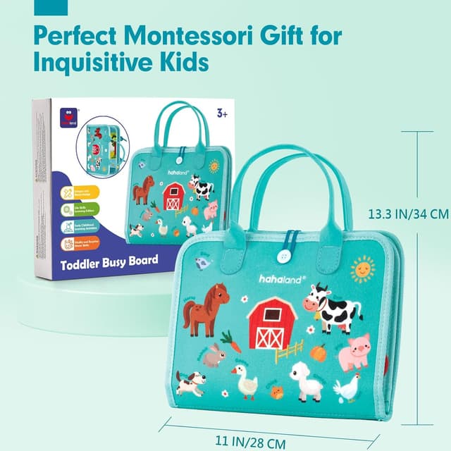 Thumbnail 6 de Hahaland Montessori Busy Board for 3+