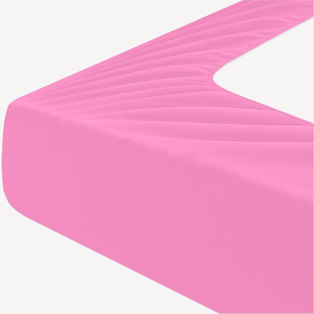 Thumbnail 6 de BEDIO Extra Deep Fitted Super King Pink 35cm pocket microfiber sheet