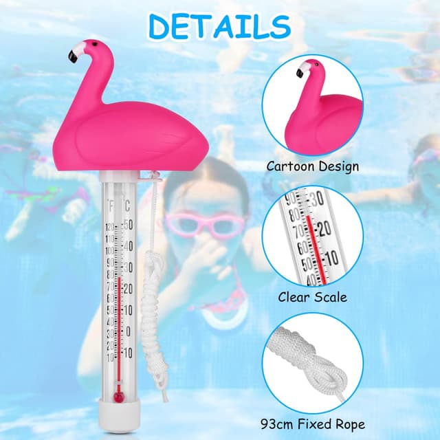 Thumbnail 3 de OFFCUP Termometro Galleggiante Cigno Rosa 60 cm