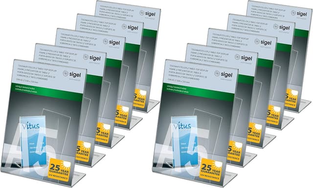 Detalle 2 de Sigel TA211 Tischaufsteller A4 schräg