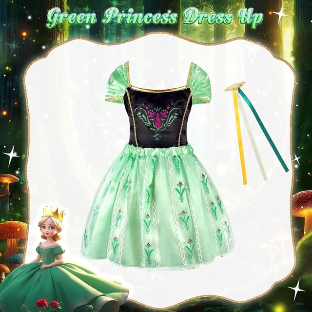 Detalle de HAMSILY Princess Dress Up Clothes Set for Little Girls (Princess, Unicorn, Mermaid & More)